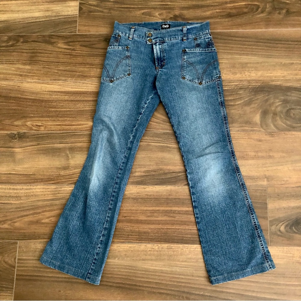 Dolce & Gabbana D&G Vintage Wide Leg Jeans